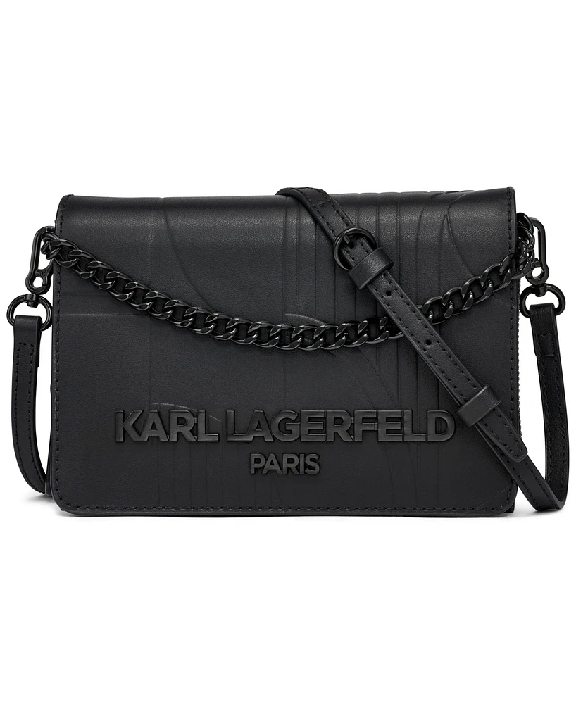 Karl Lagerfeld Paris Lourdes Rivet Crossbody Bag