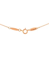 Pre-Owned Tiffany & Co. 7mm Elsa Peretti Open Heart Pendant Necklace 18K Rose Gold