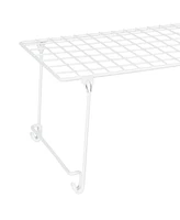 ClosetMaid Stack & Hang 21.5x10.75x7.87'' Stainless Steel Wire Shelf Unit, White