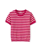 Striped Knitted Crew
