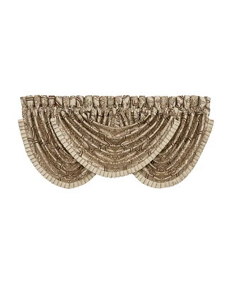 J Queen New York Gold Coast Window Waterfall Valance, 33" x 49"
