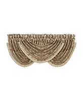 J Queen New York Gold Coast Window Waterfall Valance, 33" x 49"