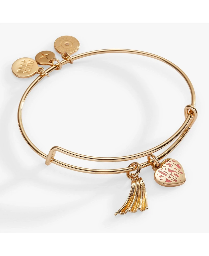 Super Mom Charm Duo Bangle Bracelet