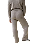 Ingrid + Isabel Maternity Cozy Sweater Pant Taupe Xl