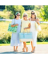 Evelyn & Kate Original Canvas Tote with Leather Base