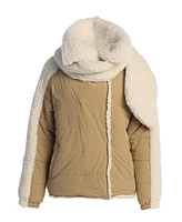 Jluxlabel Women's Contrast Sherpa Jacket