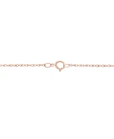 Amethyst (4-1/20 ct. t.w.), Rose de France Amethyst (7/8 ct. t.w.) & Diamond (1/2 ct. t.w.) Halo 18" Pendant Necklace in 14k Rose Gold