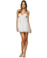 Edikted Women's Luisa Lacey Babydoll Mini Dress
