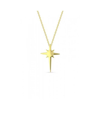 Spero London Single Star Necklace Sterling Silver