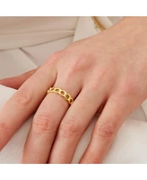 Spero London Sterling Silver Chain Ring