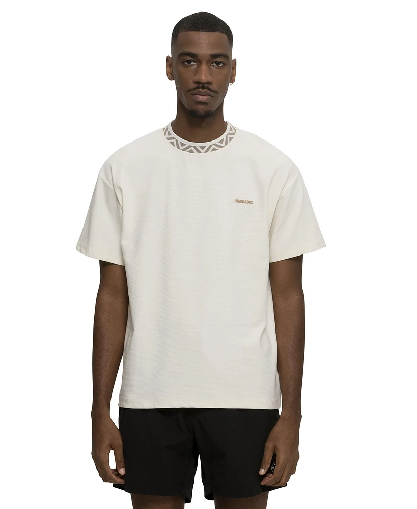 Maui and Sons Men's Break Neck Short Sleeve T-shirt