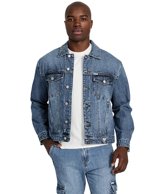 Guess Men's Relaxed Trucker Jacket