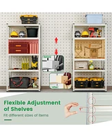 5-Tier Heavy Duty Metal Shelving Unit with 2000 Lbs Total Load Capacity