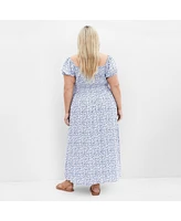 City Chic Plus Abbie Print Maxi Dress