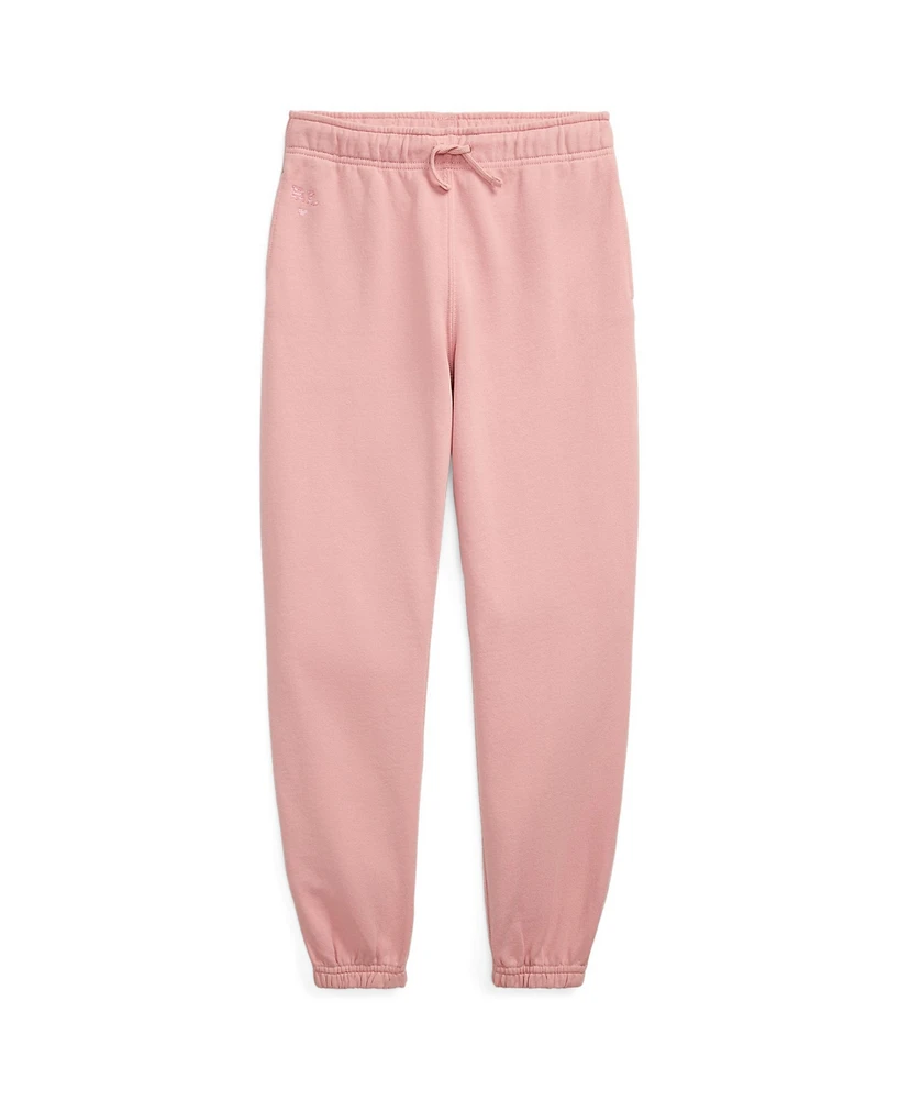 Polo Ralph Lauren Big Girls Embroidered Loopback Fleece Joggers