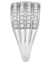 Diamond Multi-Row Ring (1/2 ct. t.w.) 10k White or Yellow Gold