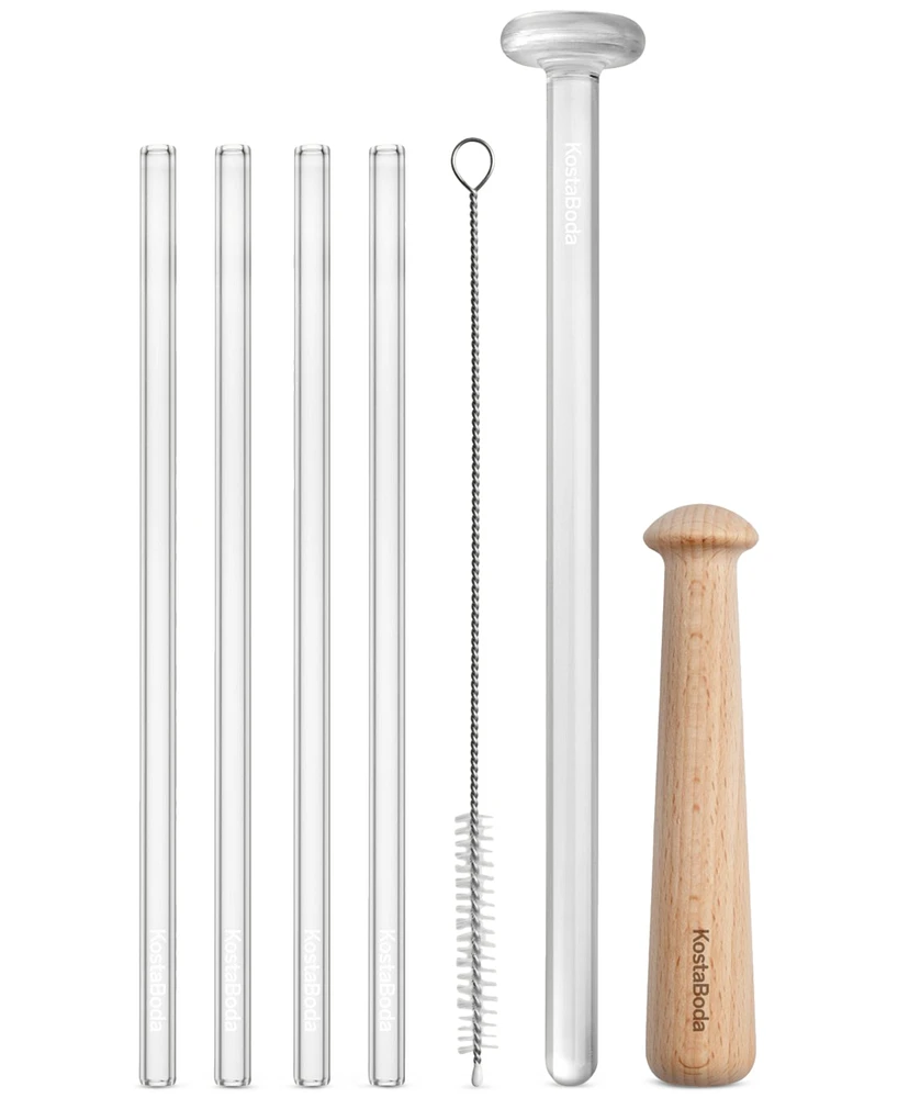 Kosta Boda Cocktail Accessories, Set of 7