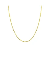 Spero London Twisted Beads Sterling Silver Chain Necklace