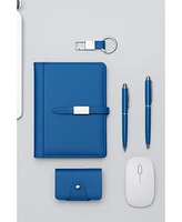 4 Pcs Travel Business Notebook Set-Blue
