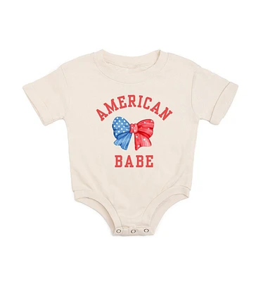 Sweet Wink Baby Girls American Babe Short Sleeve Romper