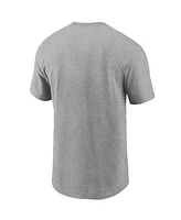 Nike Men's Heather Gray Cleveland Browns Essential Wordmark T-Shirt