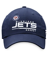 Fanatics Women's Navy Winnipeg Jets Authentic Pro Locker Room Adjustable - Hat