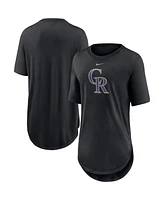 Nike Women's Black Colorado Rockies Mascot Outline Weekend Tri-Blend T-Shirt