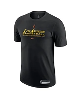 Nike Men's Black Los Angeles Sparks On-Court Legend Essential Practice Performance T-Shirt