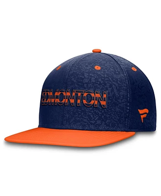 Fanatics Men's Navy Edmonton Oilers Snapback Hat