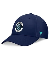 Fanatics Men's Deep Sea Blue Seattle Kraken Authentic Pro Training Camp Flex Hat