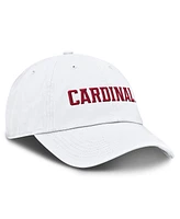 Nike Men's White Stanford Cardinal Core Club Mascot Wordmark Adjustable Hat