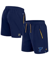Fanatics Men's Navy St. Louis Blues Authentic Pro Rink Performance Shorts