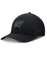 Fanatics Men's Black Columbus Blue Jackets Pro Road Logo Mesh Flex Hat