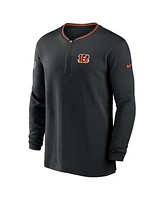 Nike Men's Black Cincinnati Bengals Coach Half-Zip Sweatshirt