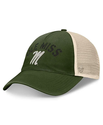 Top of the World Men's Hunter Green Ole Miss Rebels Oht Military Appreciation Glory Trucker Adjustable Hat