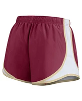 Nike Women's Garnet Florida State Seminoles Spring Break Tempo Performance Shorts