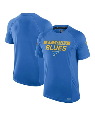 Fanatics Men's Blue St. Louis Blues Authentic Pro Tech Raglan T-Shirt