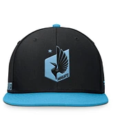 Fanatics Men's Black Minnesota United Fc Sitter Snapback Hat