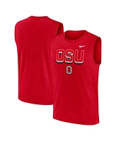 Nike Men's Scarlet Ohio State Buckeyes Primetime Tricode Legend Performance Tank Top