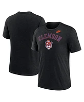 Nike Men's Heather Black Clemson Tigers Legacy Arch Tri-Blend T-Shirt