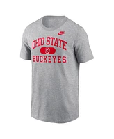 Nike Men's Heather Gray Ohio State Buckeyes Legacy Alma Mater T-Shirt