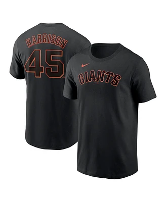 Nike Men's Kyle Harrison Black San Francisco Giants Fuse Name Number T-Shirt