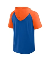 Fanatics Men's Royal New York Mets Prime Raglan Short Sleeve Hoodie T-Shirt