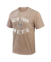 Fanatics Men's Tan New York Mets Sun Faded T-Shirt