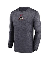 Nike Men's Georgia Bulldogs 2025 Sideline Velocity Performance Long Sleeve T-Shirt