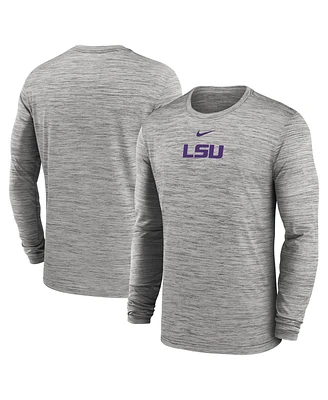Nike Men's Lsu Tigers 2025 Sideline Velocity Performance Long Sleeve T-Shirt