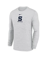 Nike Men's White Penn State Nittany Lions 2025 Sideline Velocity Performance Long Sleeve T-Shirt