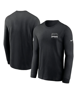 Nike Men's Black Atlanta Falcons Sideline Performance Long Sleeve T-Shirt