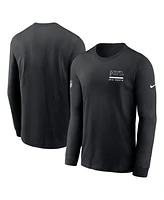 Nike Men's Black Atlanta Falcons Sideline Performance Long Sleeve T-Shirt