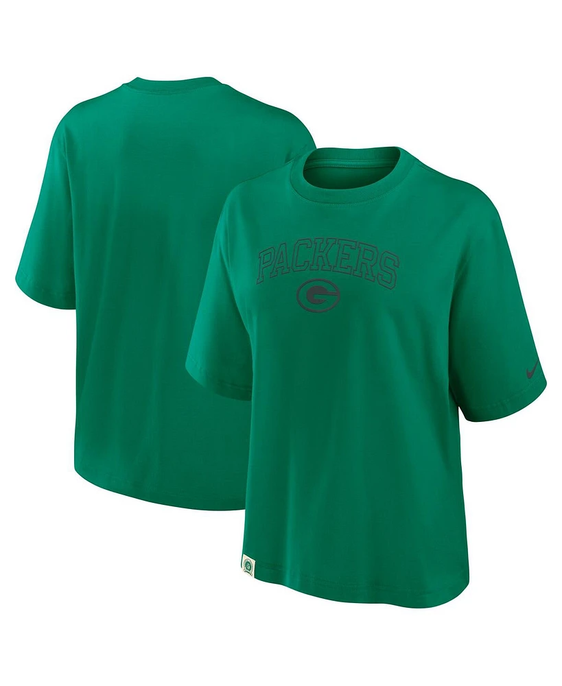 Nike Women's Green Bay Packers Glory Arch Boxy T-Shirt